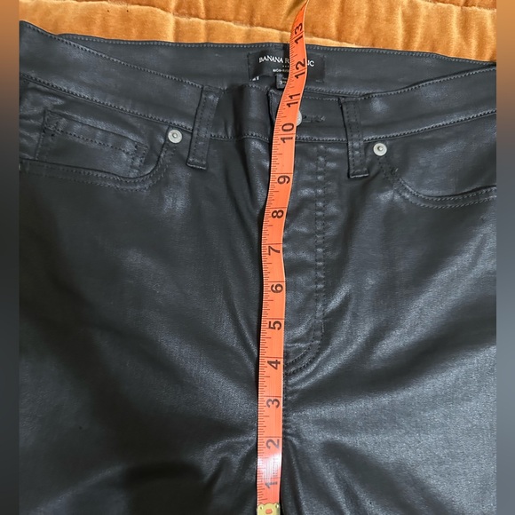 Banana Republic Black High Rise Skinny Waxed Jeans Women’s Size 29/8 Tall/Long - Picture 7 of 8